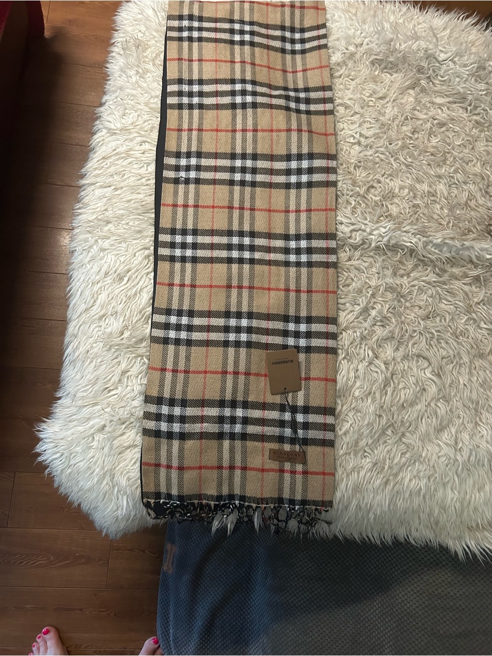 NEW! Men’s/Women’s Burberry London England Nova Check/Scarf 74x12”